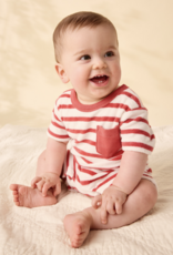 Tea Collection TERRYCLOTH SHORTIE BABY ROMPER POMME