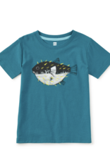 Tea Collection PUFFER FISH GRAPHIC TEE SCUBA