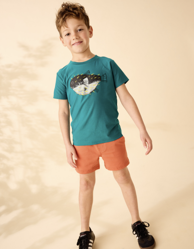 Tea Collection PUFFER FISH GRAPHIC TEE SCUBA