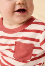 Tea Collection TERRYCLOTH SHORTIE BABY ROMPER POMME
