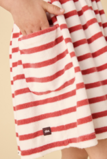 Tea Collection TERRYCLOTH TIE SHOULDER TWIRL DRESS
