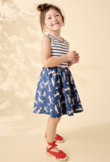 Tea Collection PRINT MIX TANK SKIRTED DRESS BLOCKPRINT SARDINES