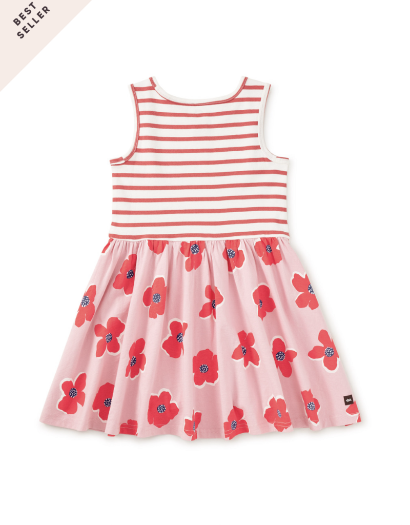 Tea Collection PRINT MIX TANK SKIRTED DRESS ROCK FLORAL