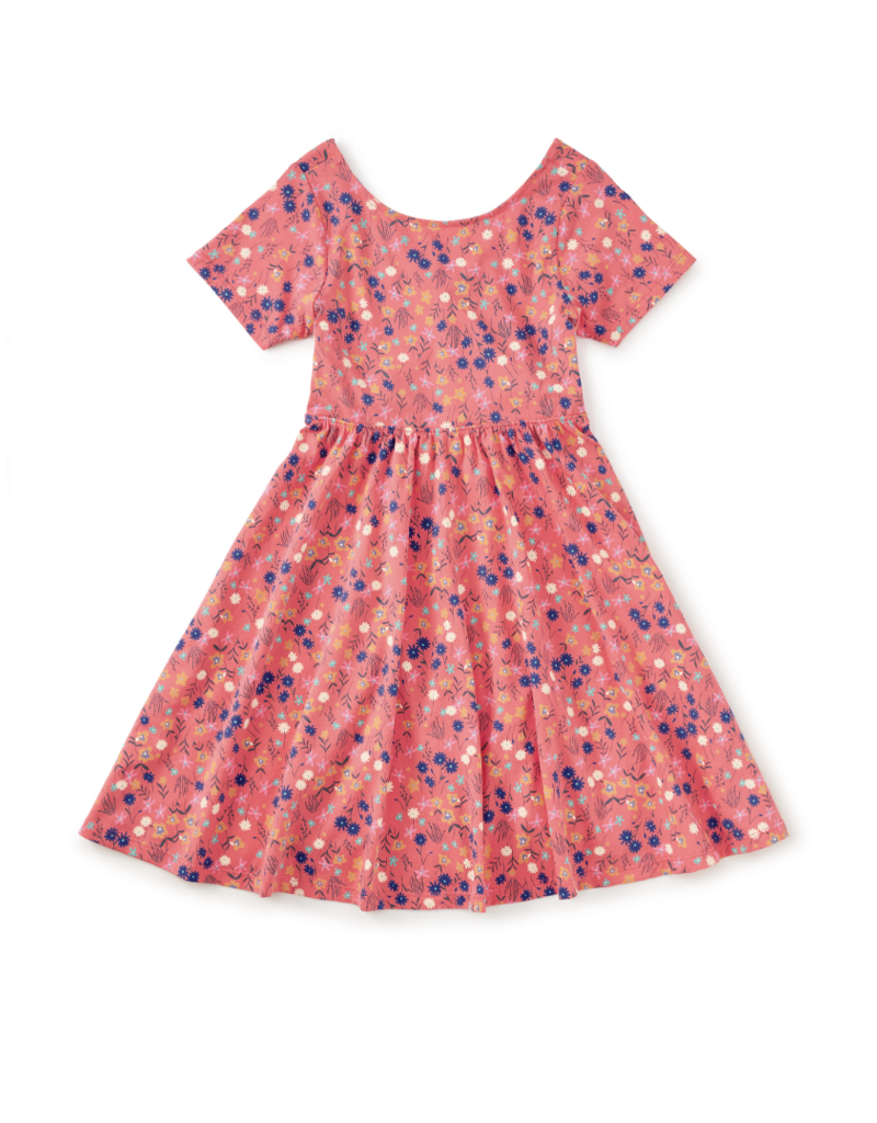 Tea Collection TWIST BACK BALLET DRESS MALINDI WILDFLOWERS
