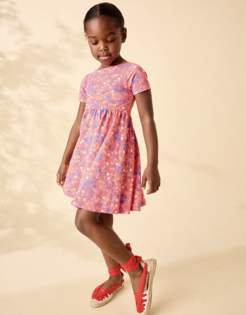 Tea Collection TWIST BACK BALLET DRESS MALINDI WILDFLOWERS