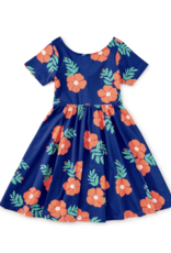 Tea Collection TWIST BACK BALLET DRESS ROCK ROSE