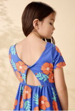 Tea Collection TWIST BACK BALLET DRESS ROCK ROSE