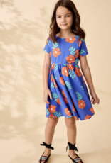 Tea Collection TWIST BACK BALLET DRESS ROCK ROSE
