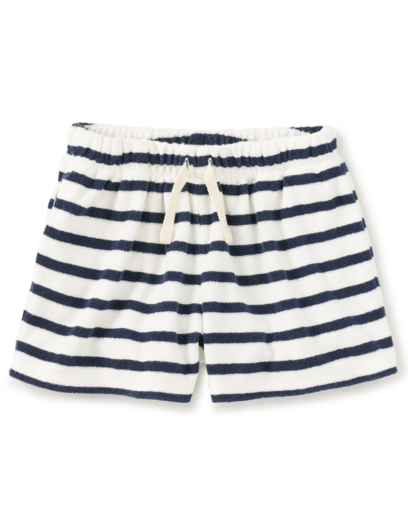 Tea Collection TERRYCLOTH STRIPE SHORT NAVAL BLUE