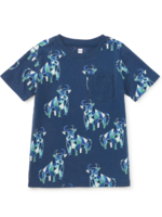 Tea Collection SALE. PRINTED POCKET TEE PICASSOS TOROS