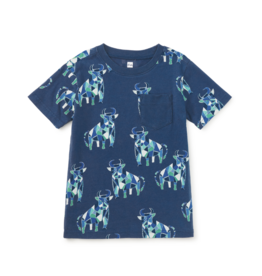 Tea Collection SALE PRINTED POCKET TEE PICASSOS TOROS