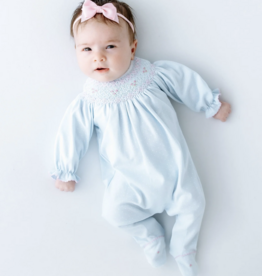 Magnolia Baby Pipers Classic Lt Blue Bishop Footie
