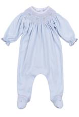 Magnolia Baby Pipers Classic Lt Blue Bishop Footie