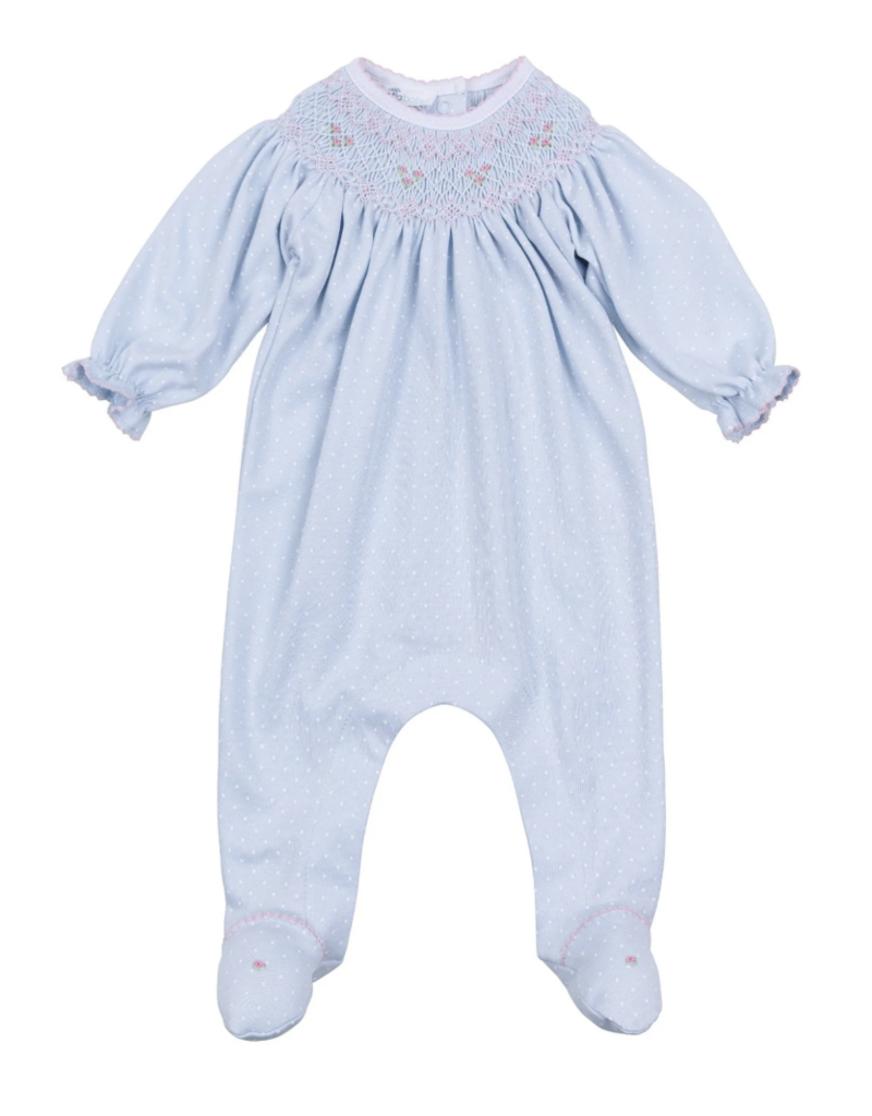 Magnolia Baby Pipers Classic Lt Blue Bishop Footie
