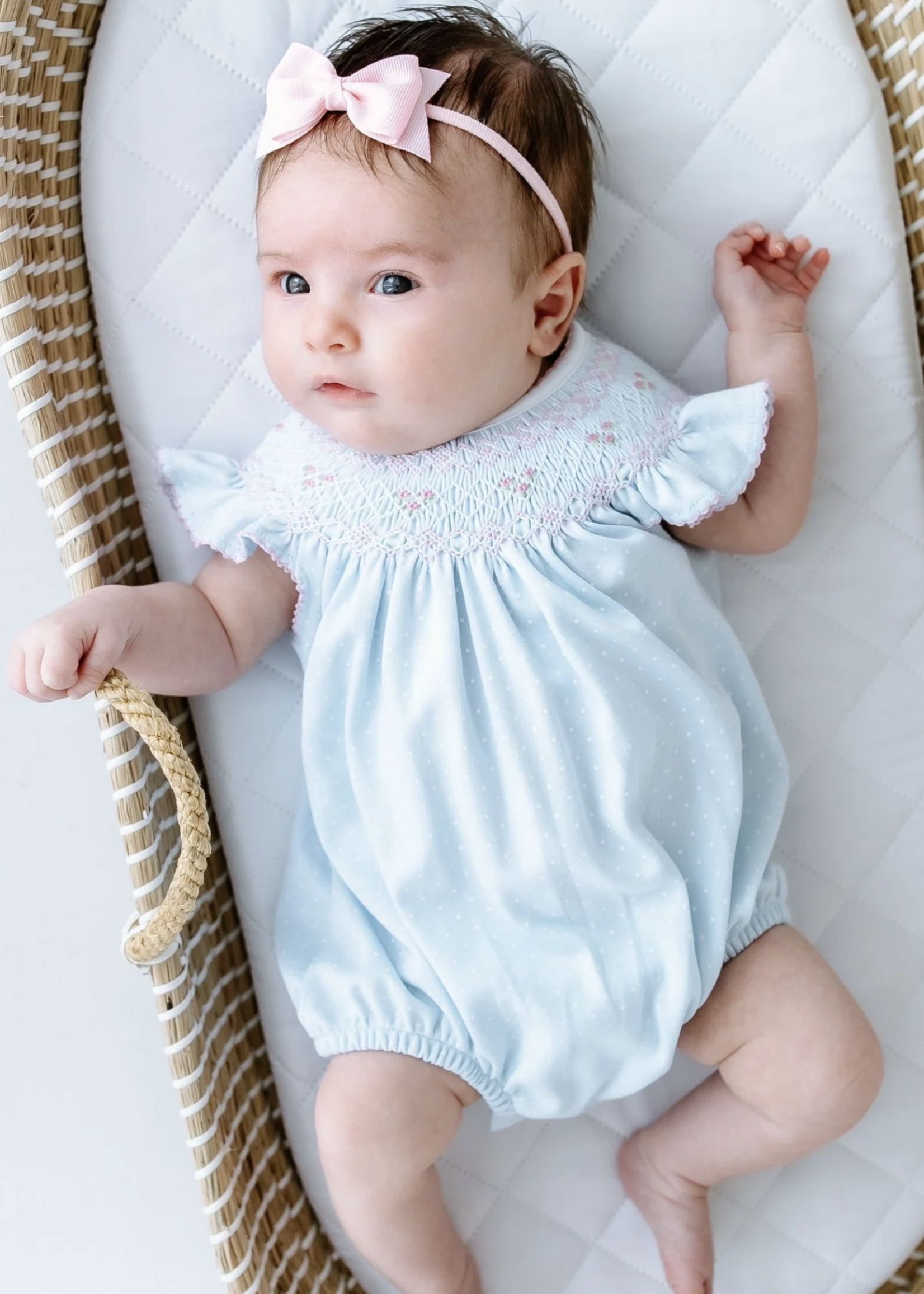 Magnolia Baby Pipers Classic Lt Blue Bishop Flutters Bubble
