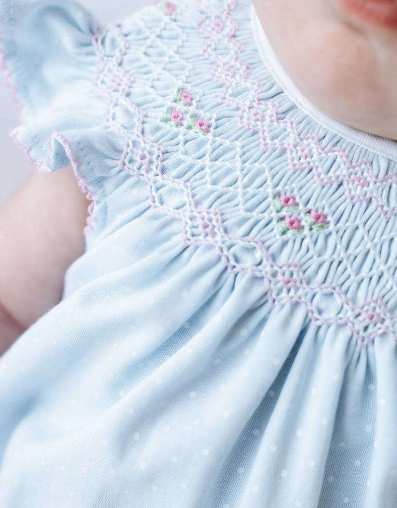 Magnolia Baby Pipers Classic Lt Blue Bishop Flutters Bubble