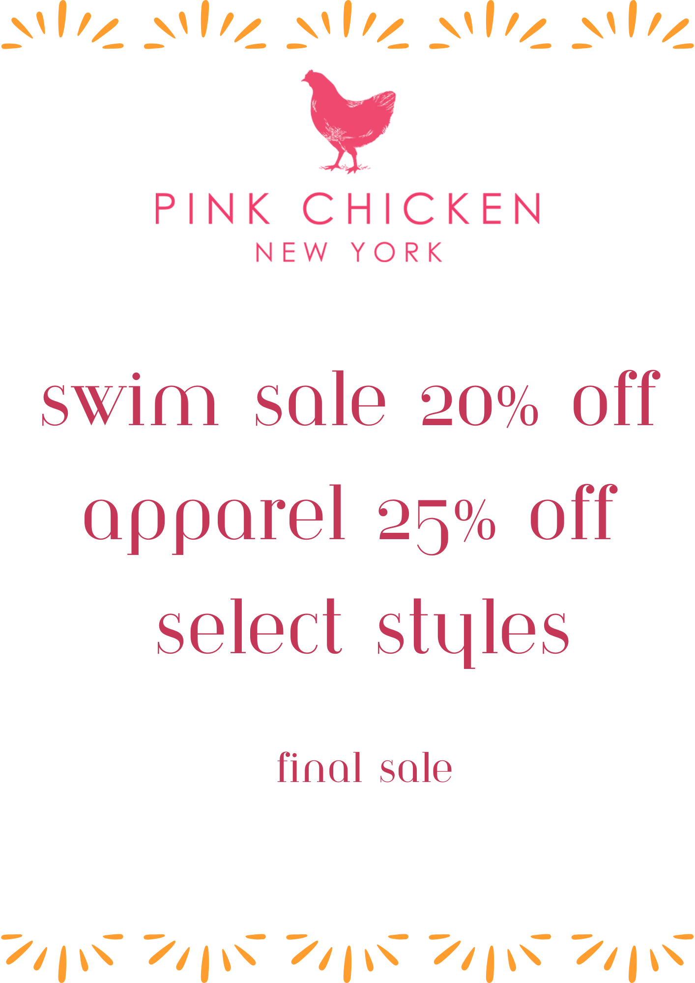Pink Chicken Sale