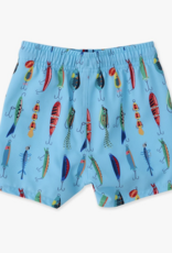 RuffleButts Gone Fishin Performance Hybrid Swim Trunks