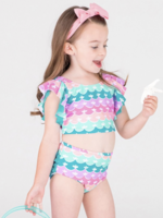 RuffleButts SALE. Mermaid Butterfly Tankini w/Ruffles