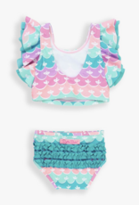RuffleButts Mermaid Butterfly Tankini w/Ruffles