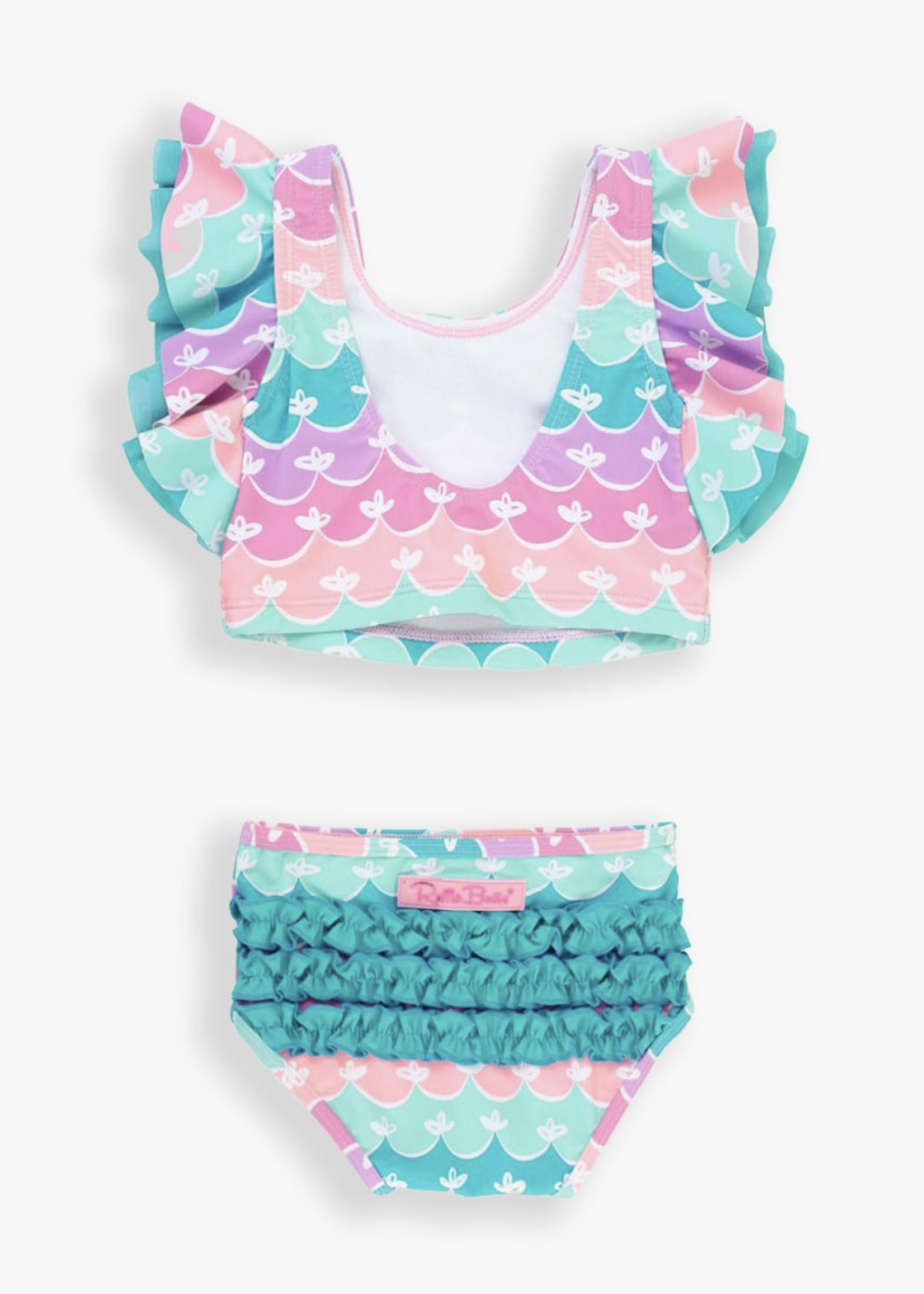 RuffleButts Mermaid Butterfly Tankini w/Ruffles