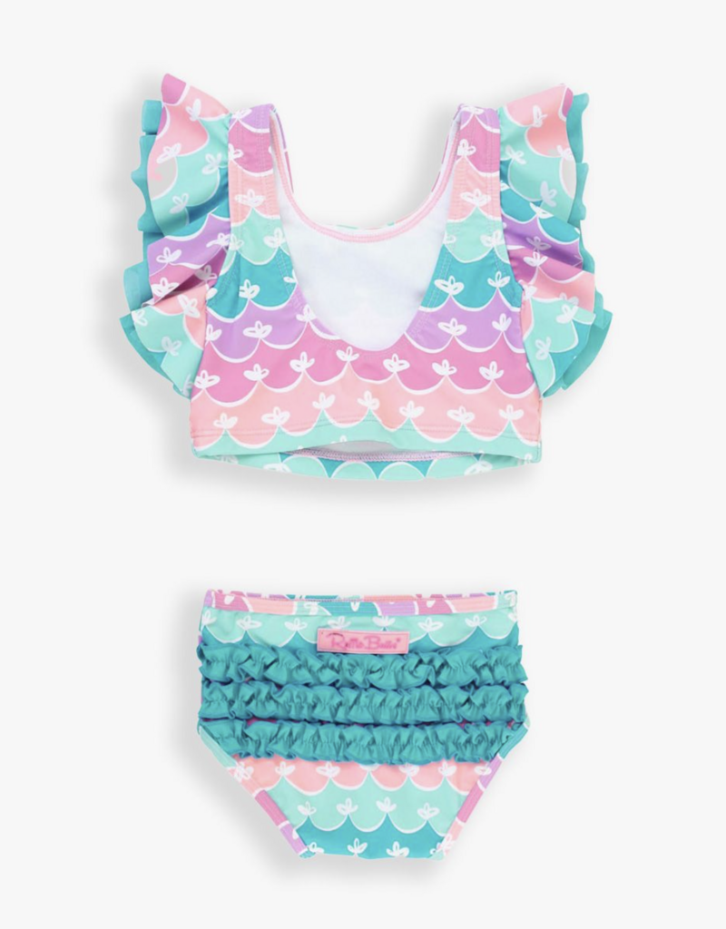 RuffleButts Mermaid Butterfly Tankini w/Ruffles