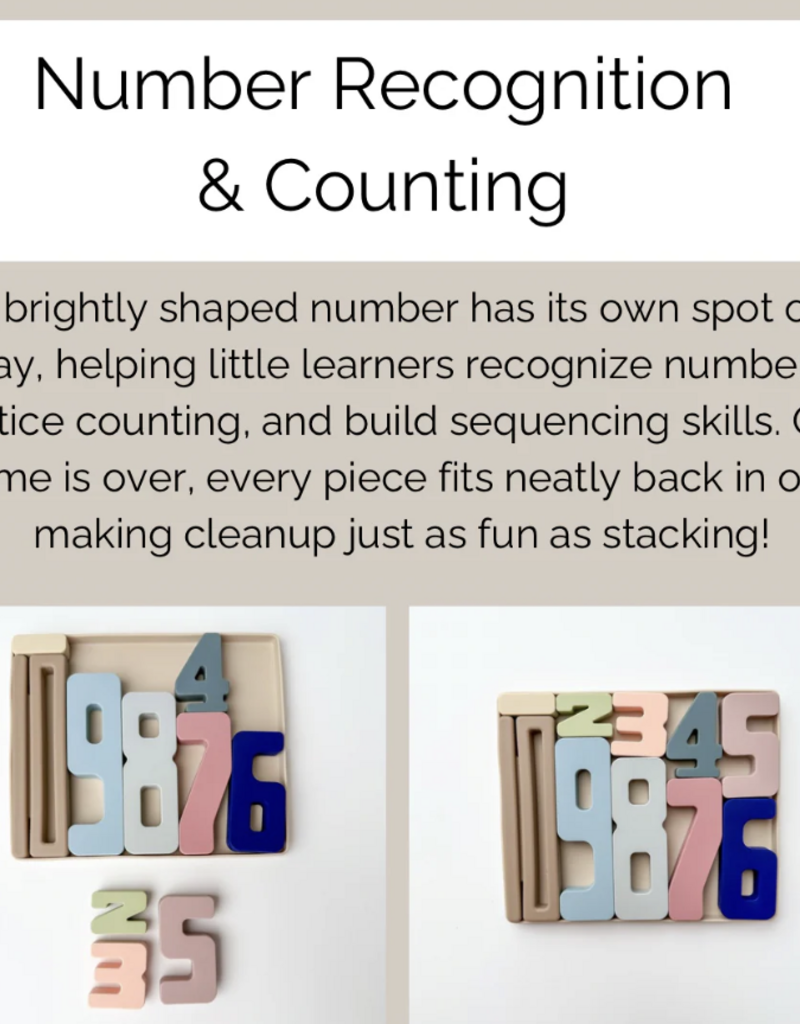 Calla & Friends Wyatt Number Stacking Blocks