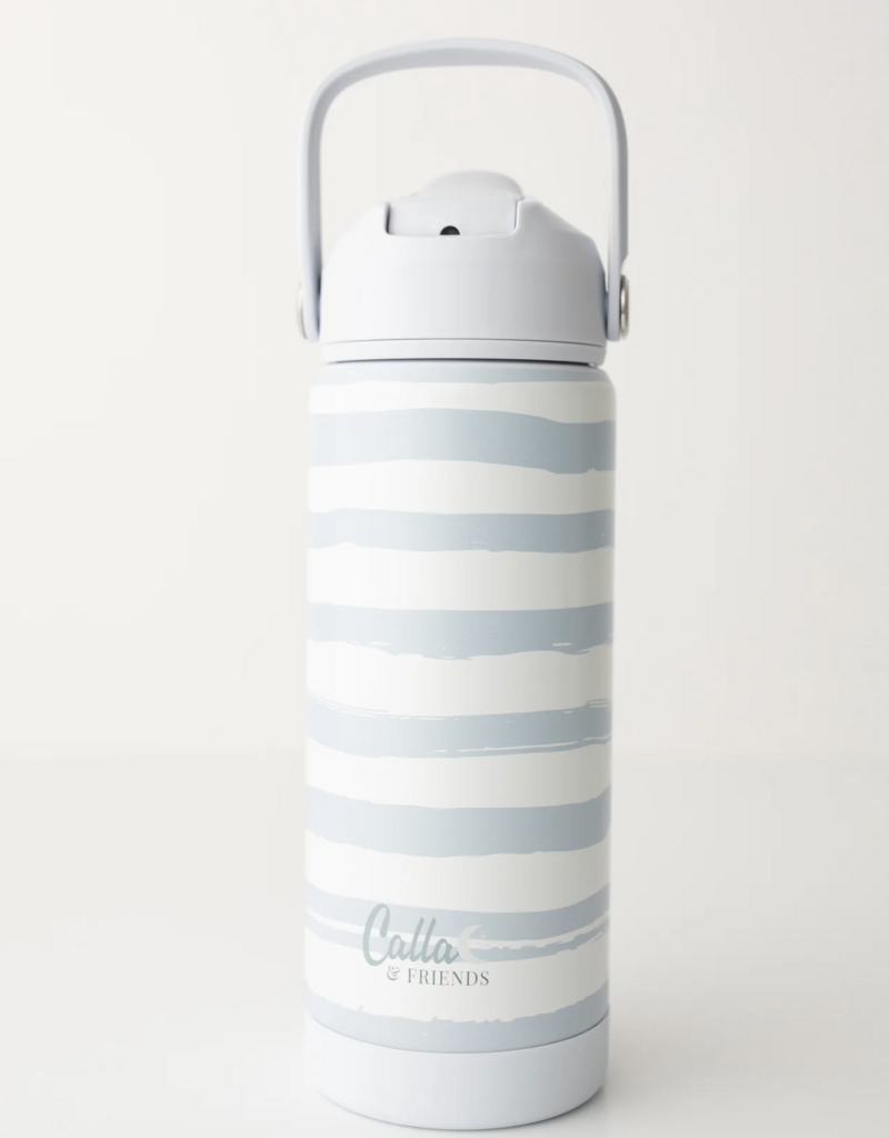 Calla & Friends The Kyler Tumbler Brush Stripes Blue