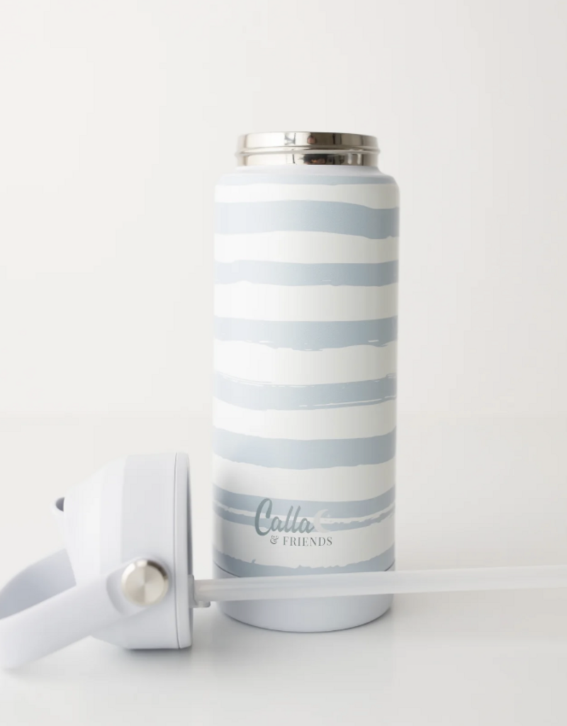 Calla & Friends The Kyler Tumbler Brush Stripes Blue