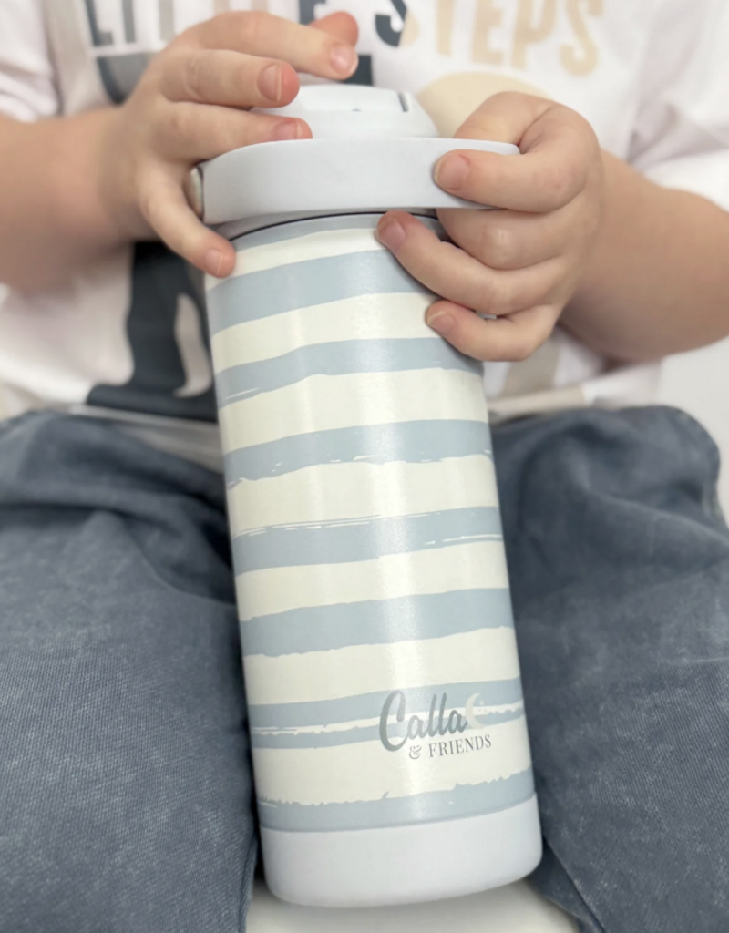 Calla & Friends The Kyler Tumbler Brush Stripes Blue