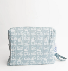Calla & Friends Everything Wet Bag Trucks Diggers Blue