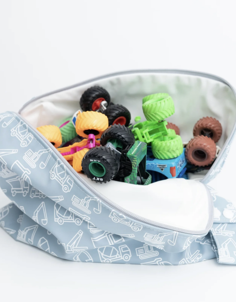 Calla & Friends Everything Wet Bag Trucks Diggers Blue