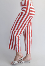 ee:some Striped Straight Leg Pants Tomato