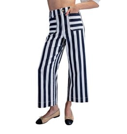 ee:some Striped Straight Leg Pants Midnight