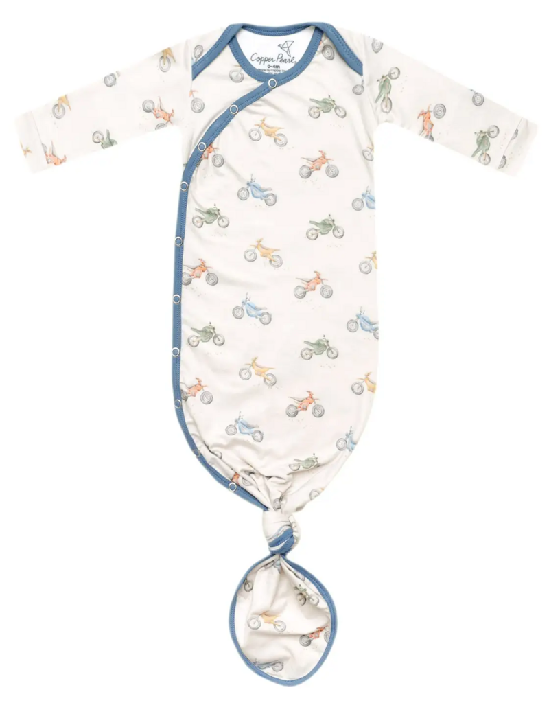 Copper Pearl Newborn Knotted Gown Ryder