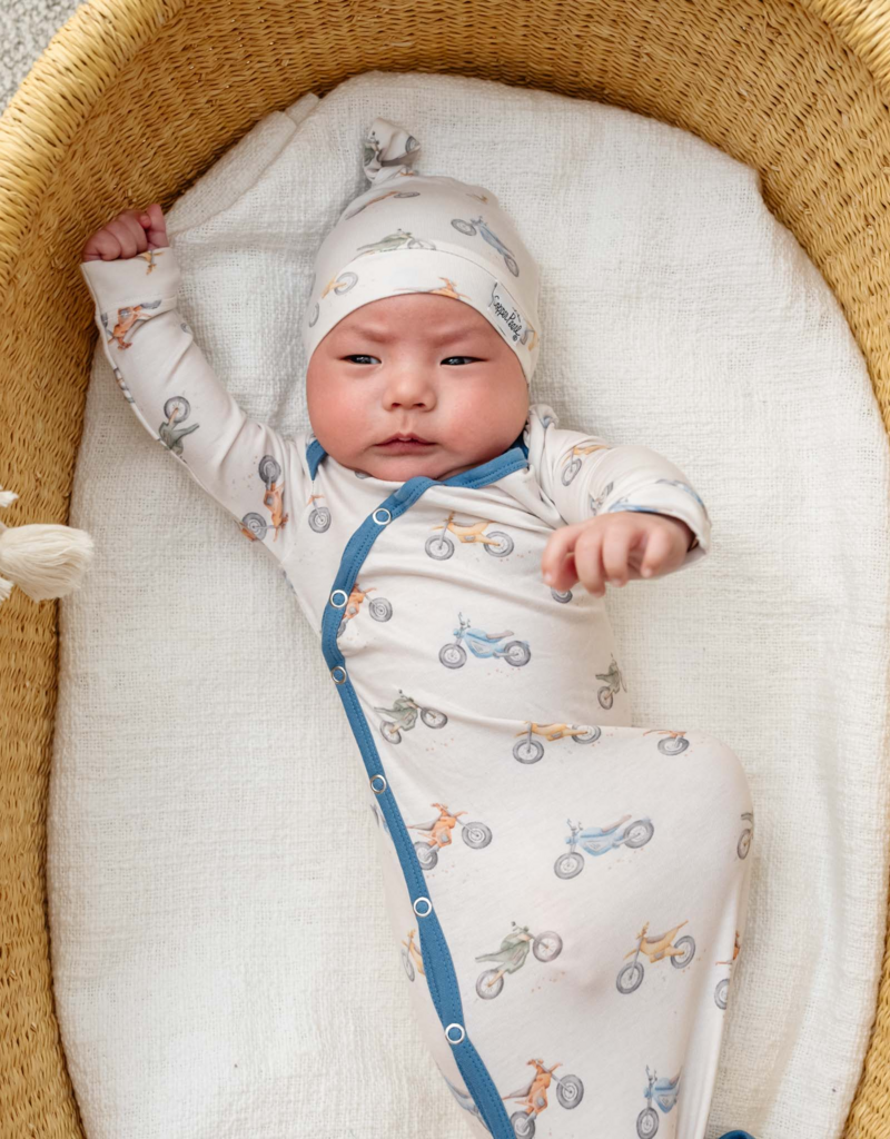 Copper Pearl Newborn Knotted Gown Ryder