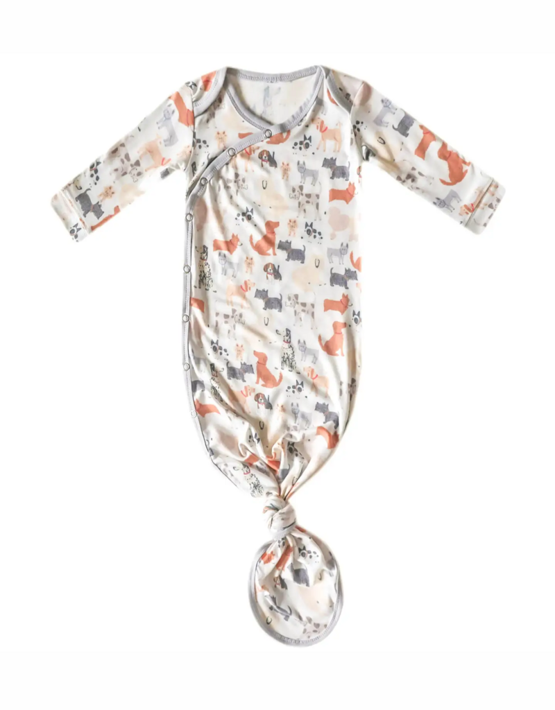 Copper Pearl Newborn Knotted Gown Rufus