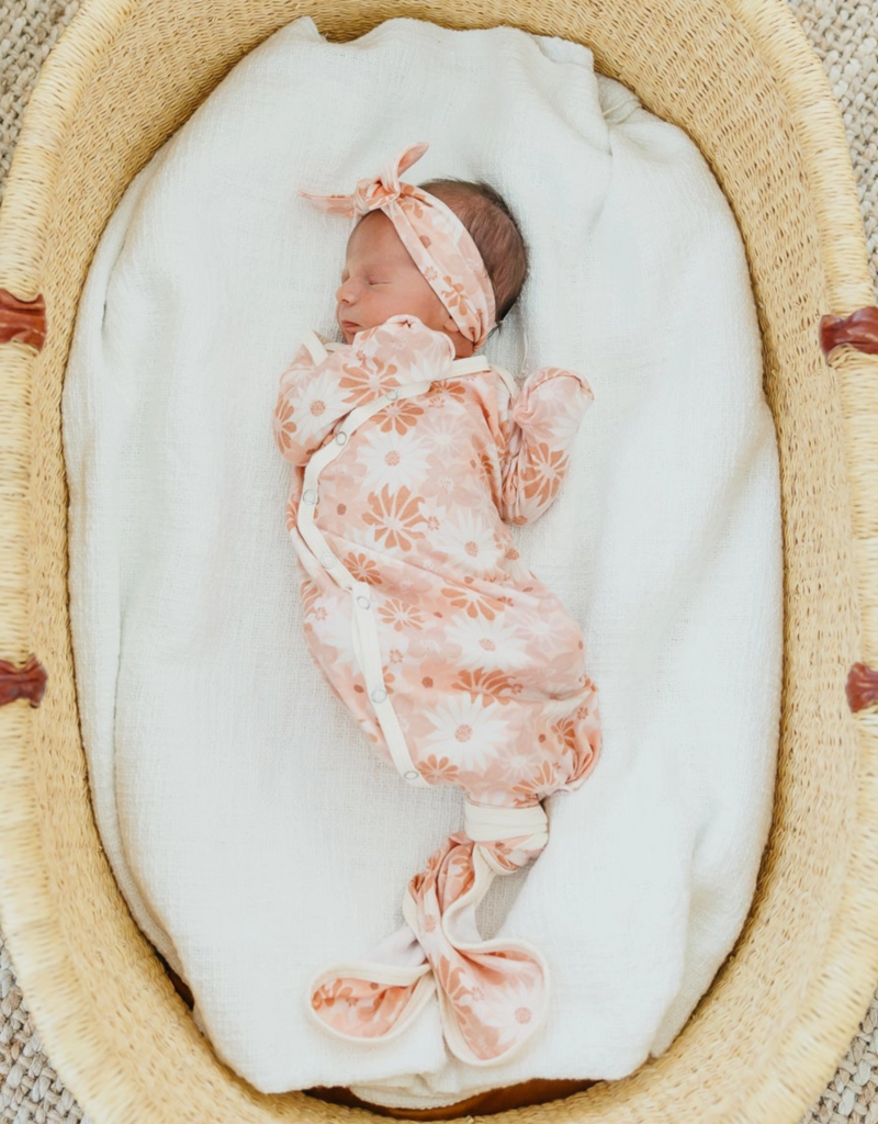 Copper Pearl Newborn Knotted Gown Penny
