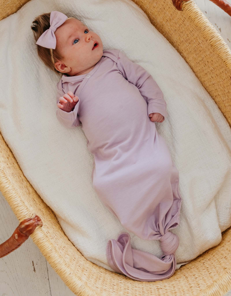 Copper Pearl Newborn Knotted Gown Lily