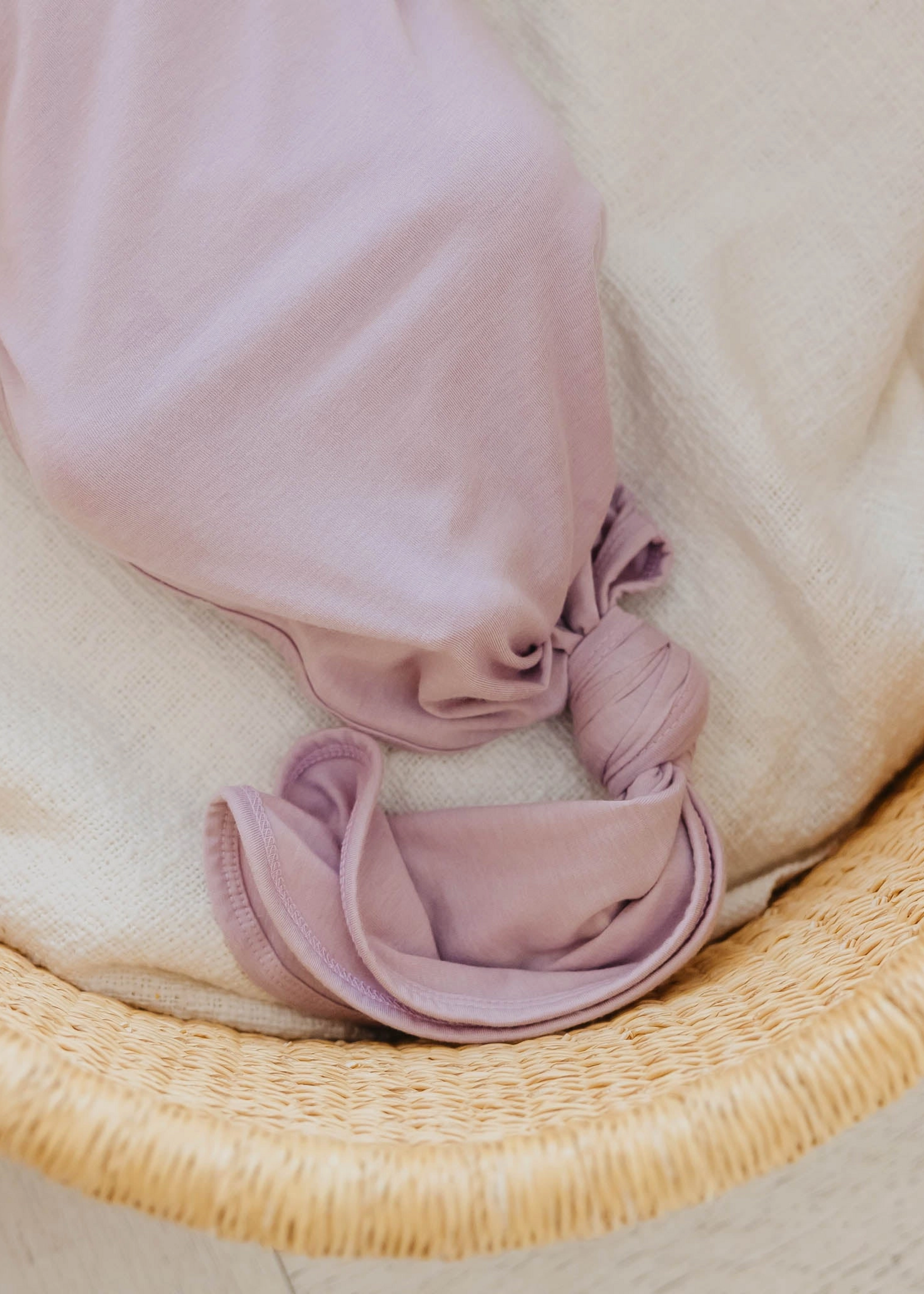 Copper Pearl Newborn Knotted Gown Lily