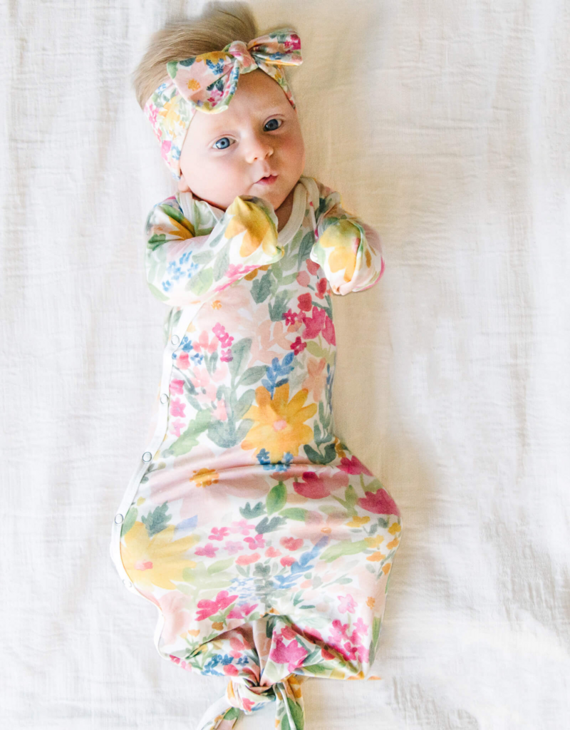 Copper Pearl Newborn Knotted Gown Lark