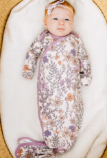 Copper Pearl Newborn Knotted Gown Flora