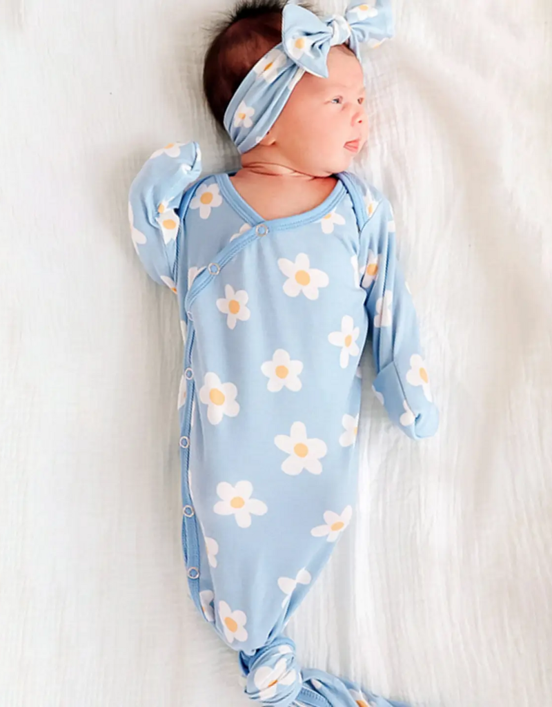 Copper Pearl Newborn Knotted Gown Della