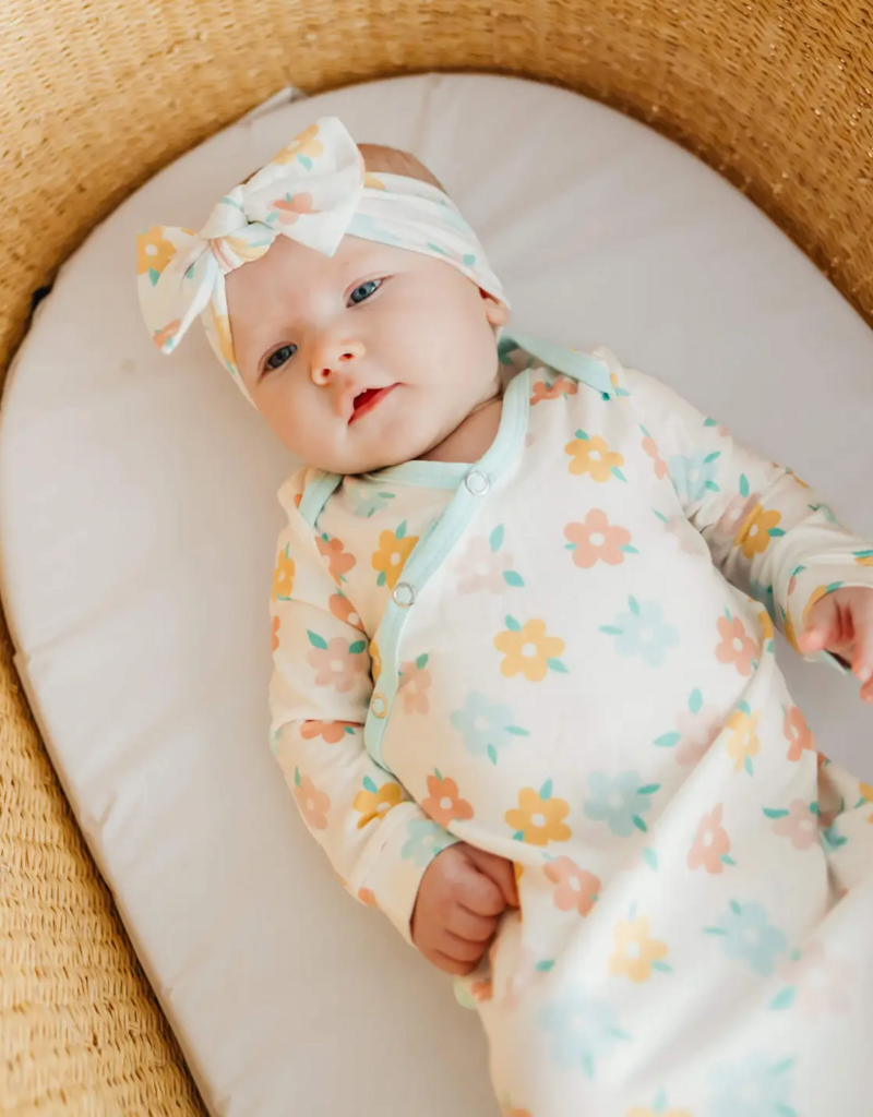 Copper Pearl Newborn Knotted Gown Daisy