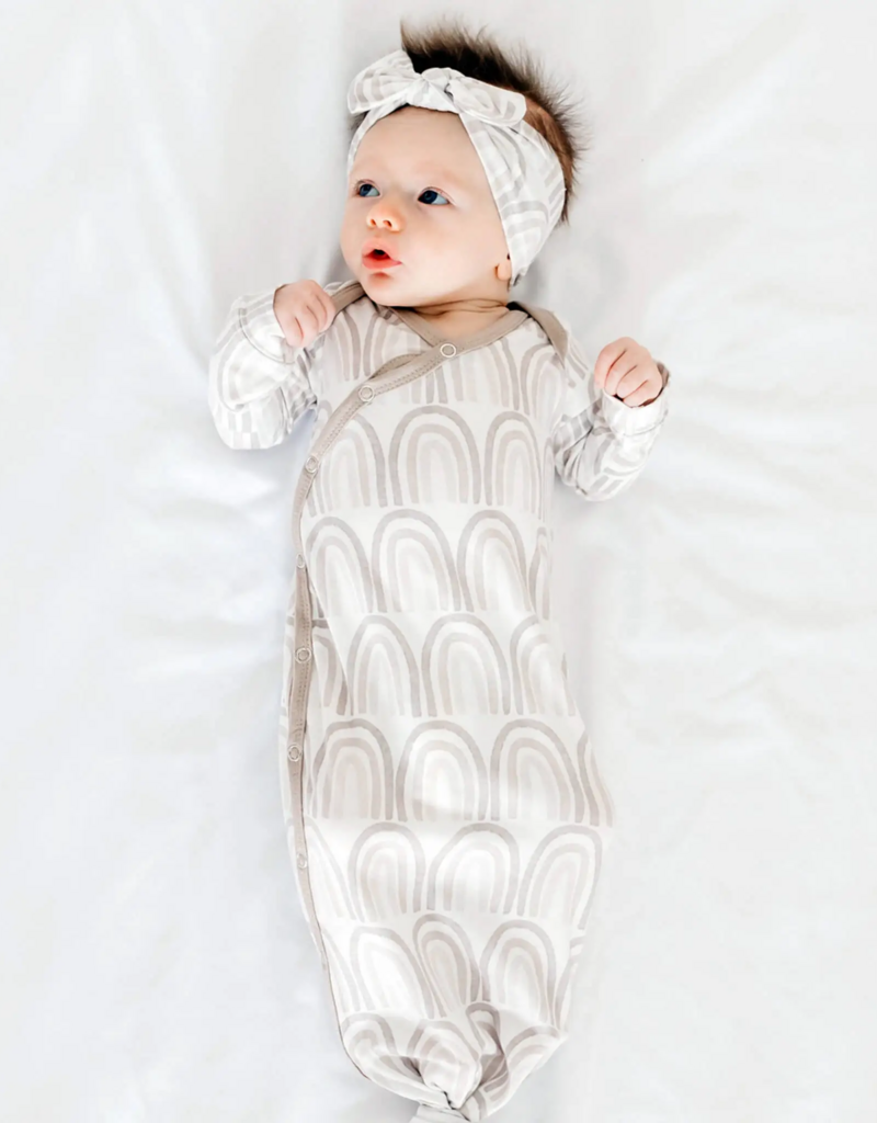 Copper Pearl Newborn Knotted Gown Bliss