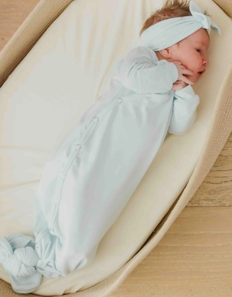 Copper Pearl Newborn Knotted Gown Air