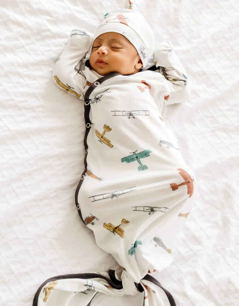 Copper Pearl Newborn Knotted Gown Ace