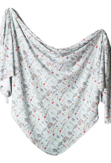 Copper Pearl Knit Blanket Trout