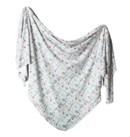 Copper Pearl Knit Blanket Trout