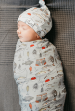 Copper Pearl Knit Blanket Trout